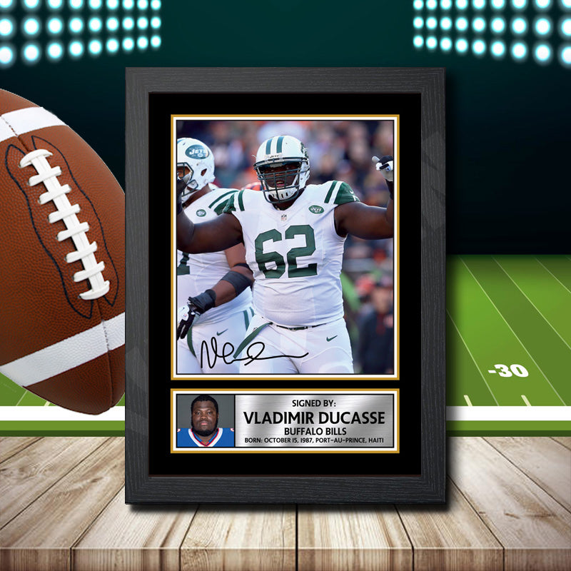 Vladimir Ducasse 2 Printed Signature NFL Star Poster Print Framed Wall Art Gift – Vladimir Ducasse 2 Printed Signature NFL Star Poster Print