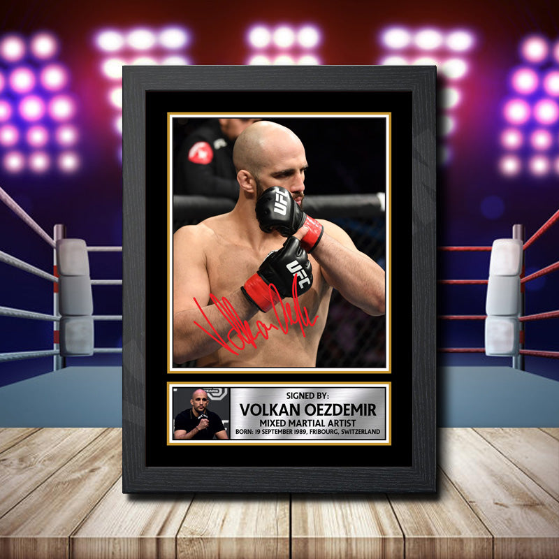 Volkan Oezdemir Printed Signature Ufc Star Poster Print Framed Wall Art Gift – Volkan Oezdemir Printed Signature Ufc Star Poster Print