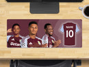 Personalised Aston Villa Extra Large Mouse Mat (800mm x 300mm) - WATKINS, DURAN, BAILEY