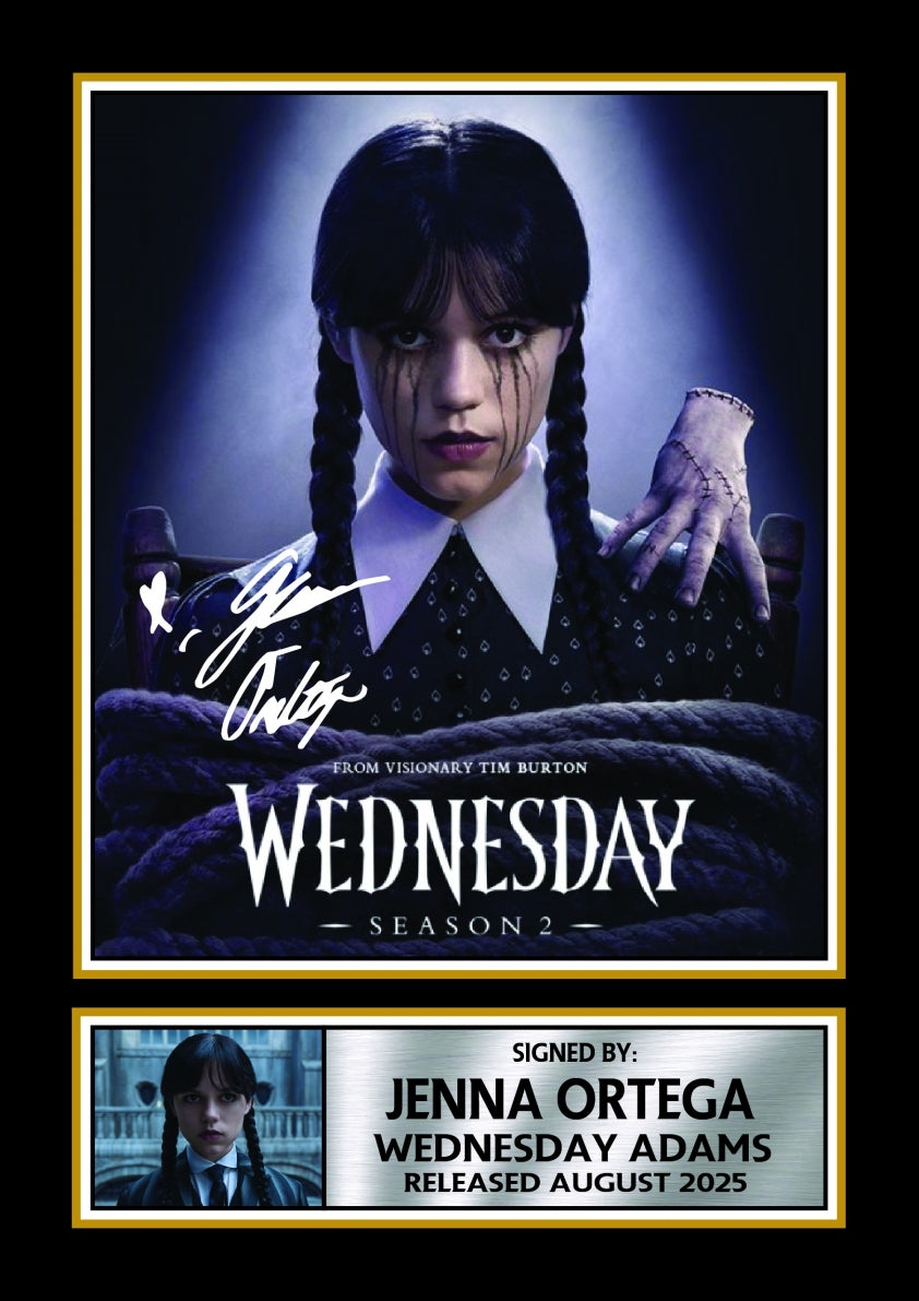 Wednesday Season 2 TV Series Printed Signature Print – wednesday Season 2 printed signature poster