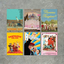 Wes Anderson Movies and Film Poster Print Packs - 6 POSTERS (A6, A5, A4, A3)