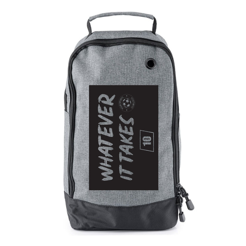 Football Boot Bags for Kids – Whatever It Takes - Durable Personalized Sports Bag with Custom Logo and Number