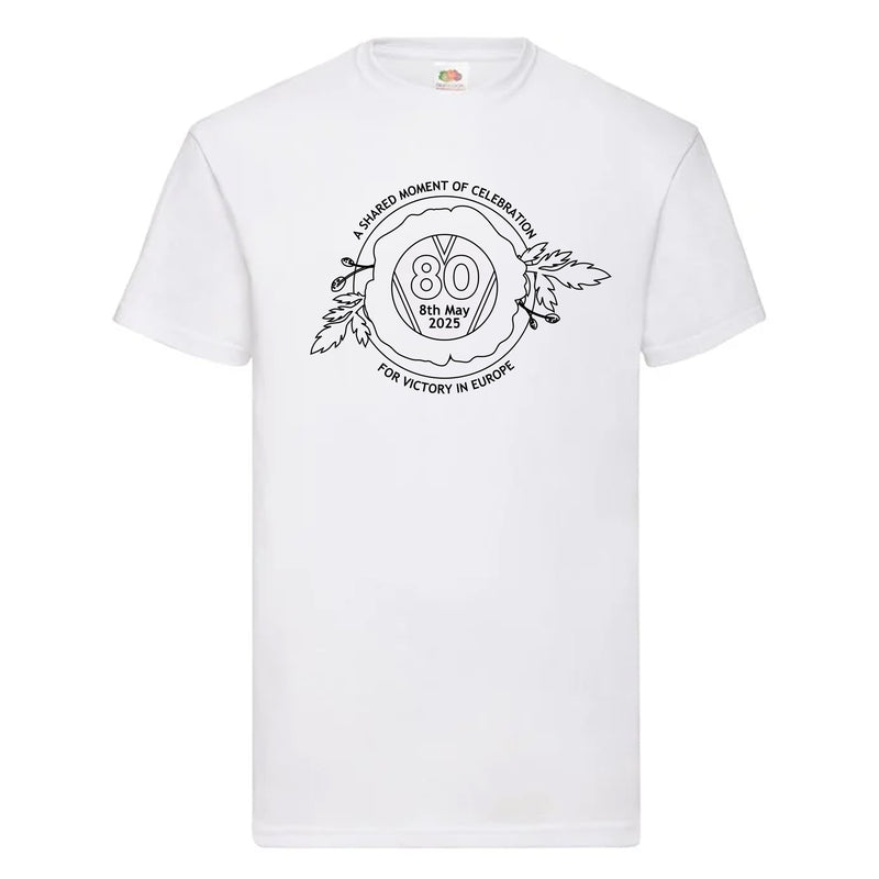 VE Day 80th Anniversary PAINT IT YOURSELF T-Shirt Design 4  - Special Edition