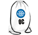 CUSTOM PRINTED GYM BAG DRAWSTRING SCHOOL KIDS LOGO AND INITIALS HIGH QUALITY SPORTS BAG