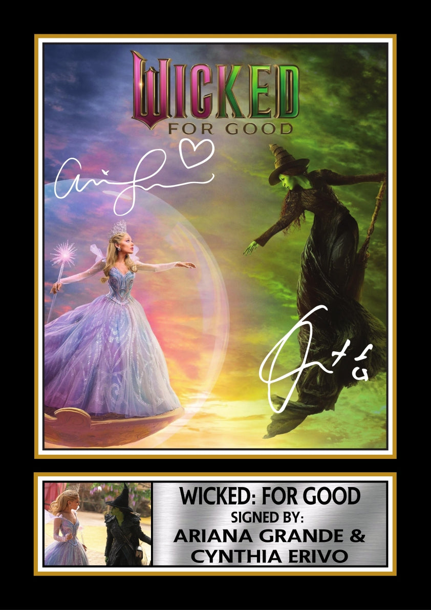 Wicked: For Good Movie Printed Signature Print – wicked: For Good printed signature poster