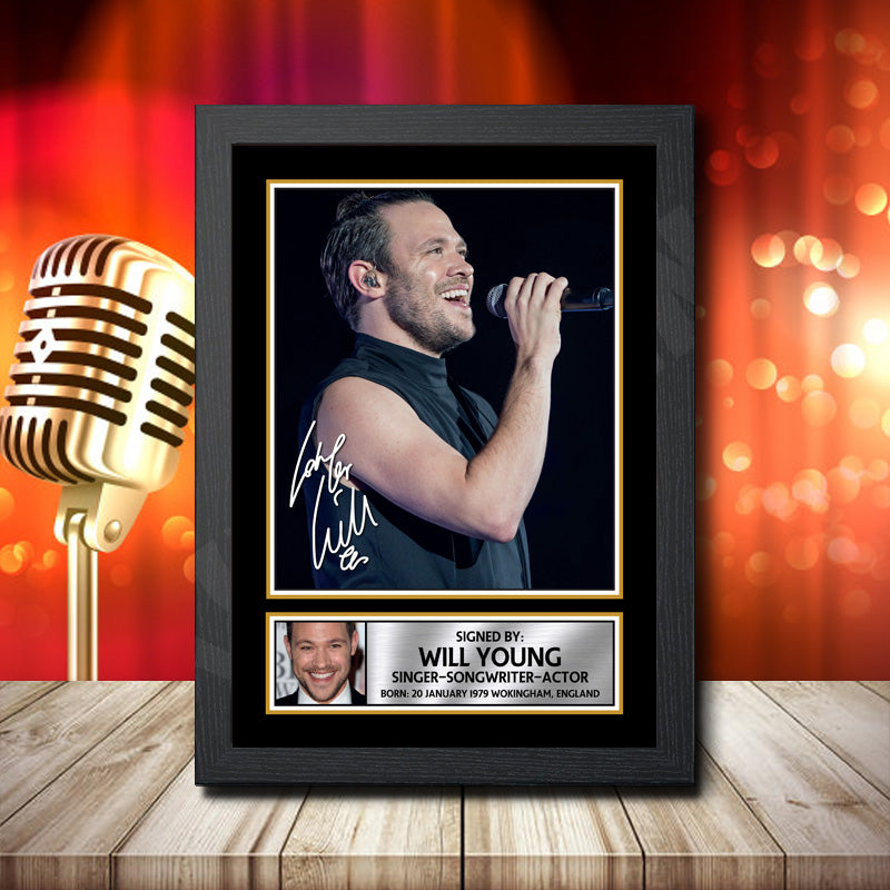 Will Young 1 – Printed Signature Music Star Print – Will Young 1