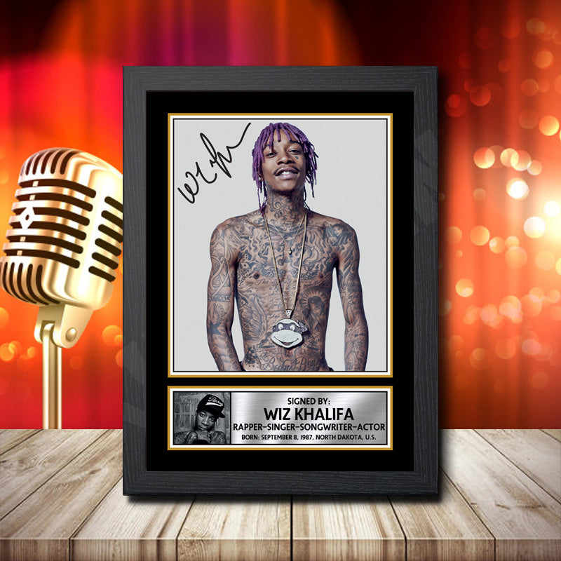 Wiz Khalifa 2 – Printed Signature Music Star Print – Wiz Khalifa 2