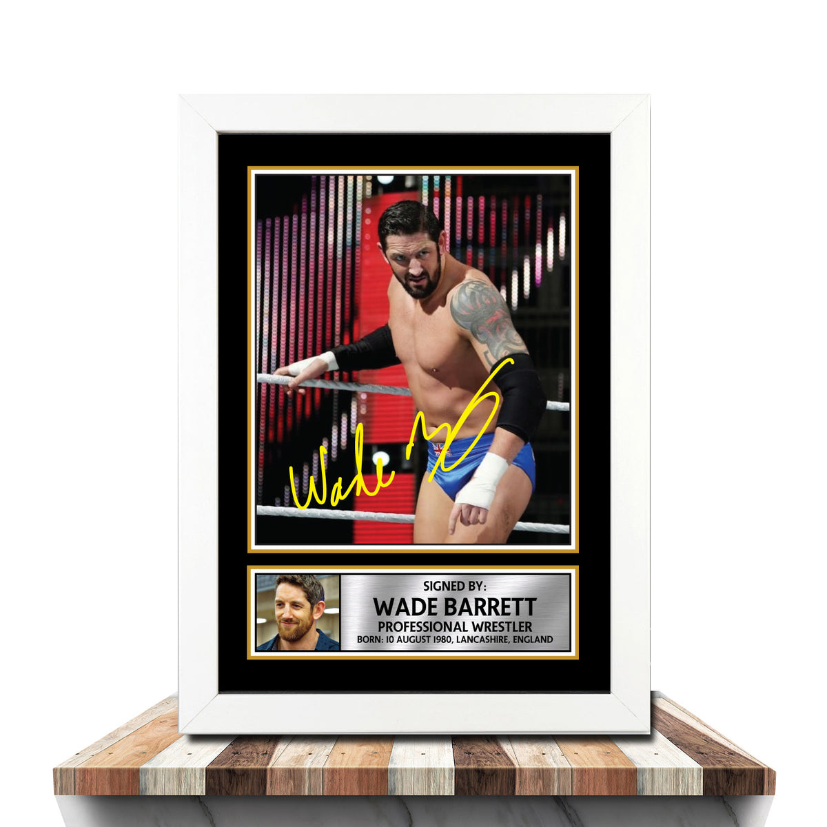 Wade Barrett M1103 Wrestling Printed Signature Poster Print Gift