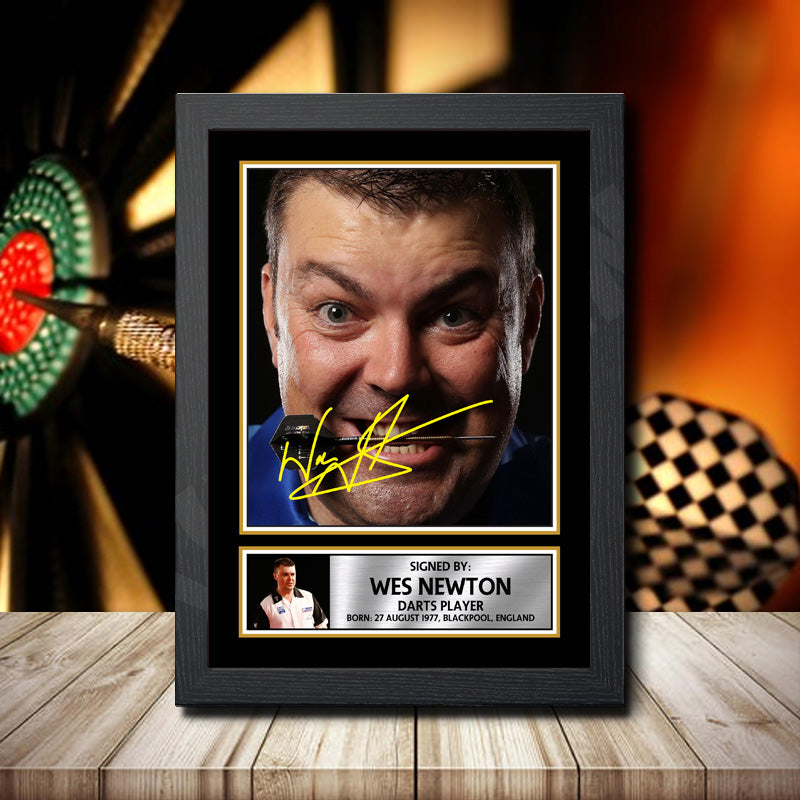 Wes Newton Printed Signature Darts Star Poster Print Framed Wall Art Gift – Wes Newton Printed Signature Darts Star Poster Print