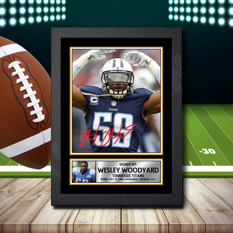 Wesley Woodyard 2 Printed Signature NFL Star Poster Print Framed Wall Art Gift – Wesley Woodyard 2 Printed Signature NFL Star Poster Print