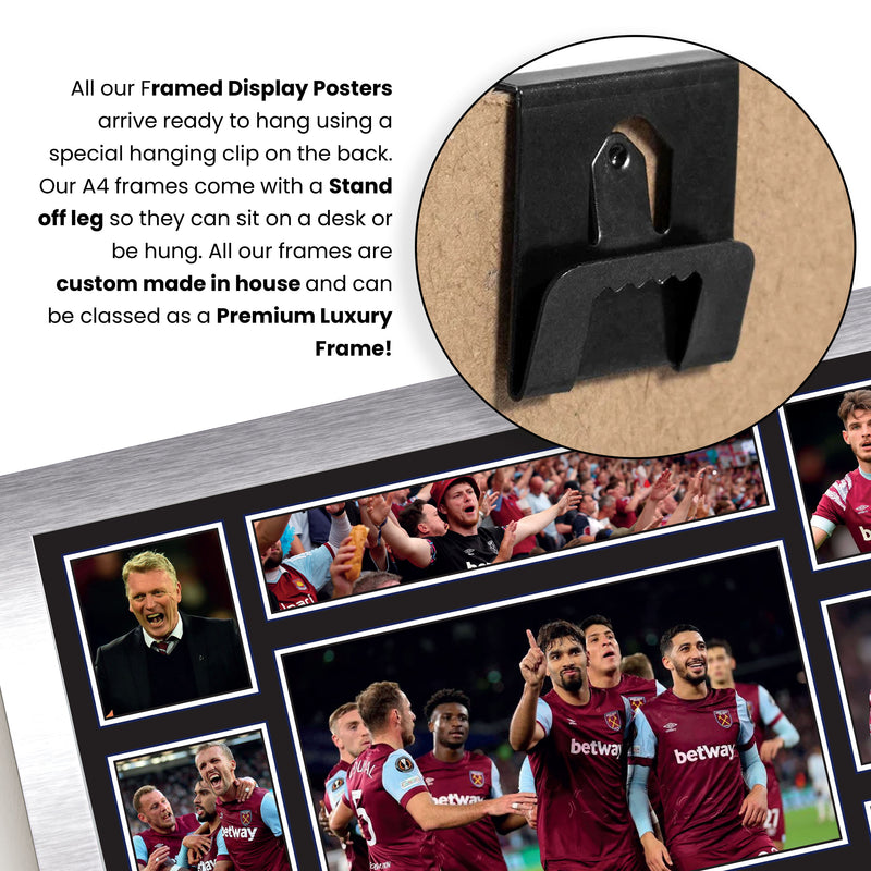 West Ham United Premier League Football Team Framed Autographed Print - Limited Edition Autograph Fan Gift – Collectible Memorabilia Merchandise