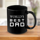 World’s Best Dad Mug – Personalised Football Gift – Customise with Club Logo – Ceramic Coffee Cup for Dad – Father’s Day Present for Him – Unique Gift for Football Fans