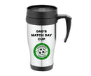 Dad's Match Day Cup – 700ml Stainless Steel Tumbler – Father's Day Gift – Customise with Football Club Logo – Insulated Travel Mug for Hot & Cold Drinks – Personalised Present for Him