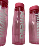Printed Pink Football Water Bottles – Personalized Sports Bottle with Name Print – Leak-Proof Design, Flip-Top or Screw Lid – BPA-Free Hydration for Kids & Athletes