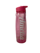 Printed Pink Football Water Bottles – Personalized Sports Bottle with Name Print – Leak-Proof Design, Flip-Top or Screw Lid – BPA-Free Hydration for Kids & Athletes