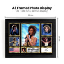 Whitney Houston Singers Framed Autographed Print - Limited Edition Autograph Fan Gift – Collectible Memorabilia Merchandise