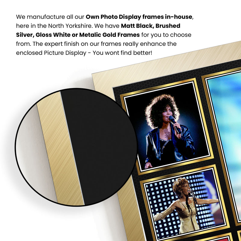 Whitney Houston Singers Framed Autographed Print