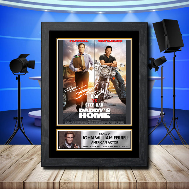 Will Ferrell 2 Printed Signature Television Star Poster Print Framed Wall Art Gift – Will Ferrell 2 Printed Signature Television Star Poster Print