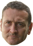 Will Mellor - Lee Castleton - Mr Bates Vs the Post Office Celebrity Face Mask Fancy Dress Cardboard Costume Mask