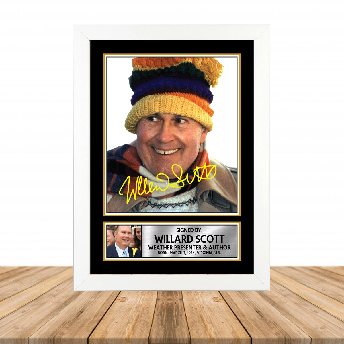 Willard Scott M936 Television Printed Signature Poster Print Gift