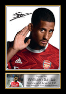 William Saliba Signed Autographed Portrait Poster Print – Arsenal F.C. & France National Team Star – Memorabilia Wall Art for Fans & Collectors