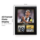 William Osula Printed Signed Poster – Newcastle United FC Striker Tribute Wall Art with Jersey & Bio Plaque – Premier League Football Memorabilia for Fans & Collectors