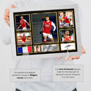 William Saliba Top Footballer Autographed Print Landscape