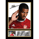 William Saliba Signed Autographed Portrait Poster Print – Arsenal F.C. & France National Team Star – Memorabilia Wall Art for Fans & Collectors