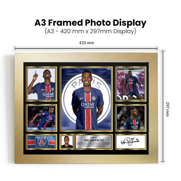 Willian Pacho Printed Signature Football Poster Print