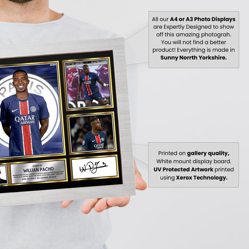 Willian Pacho Limited Edition Signed Football Poster Print