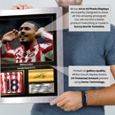 Wilson Isidor Signed Football Memorabilia – Framed Autograph Display with Sunderland Tribute – Collector’s Gift for Fans