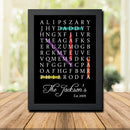FAMILY EST. BLACK PERSONALISED WORD SEARCH CUSTOM WORD PUZZLE UNIQUE HIGH QUALITY DEISGN