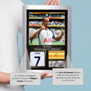 Xavi Simons Printed Signed Poster – Tottenham Hotspur FC & Netherlands Midfielder Tribute Wall Art with Jersey & Bio Plaque – Premier League Football Memorabilia for Fans & Collectors