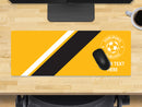 Personalised Football Club Colours Extra Large Mouse Mat (800mm x 300mm) - YELLOW AND BLACK