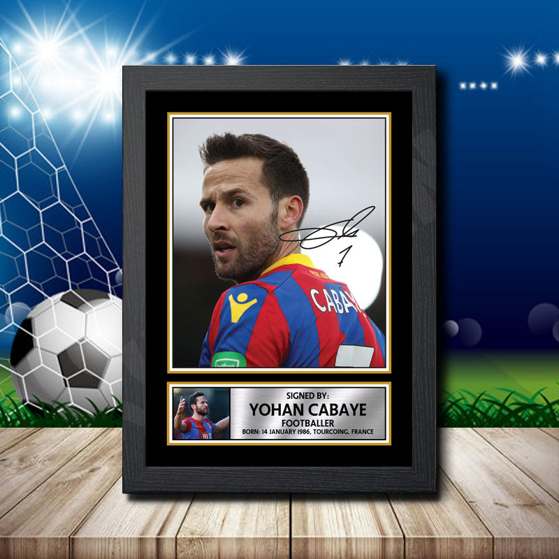 Yohan Cabaye 2 Printed Signature Footballers Star Poster Print Framed Wall Art Gift – Yohan Cabaye 2 Printed Signature Footballers Star Poster Print
