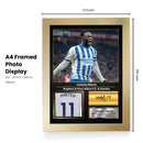 Yankuba Minteh Printed Signed Poster – Brighton & Hove Albion & Gambia Midfielder Tribute Wall Art with Jersey & Bio Plaque – Premier League Football Memorabilia for Fans & Collectors