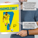 Andriy Yarmolenko Signed Poster Print – Ukraine National Team Tribute Wall Art with Signature & Jersey Number 7 – Legendary Winger Memorabilia for Football Fans & Collectors