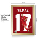 Yılmaz Signed Poster Print – Turkey National Team Captain Tribute Wall Art with Signature & Jersey Number 17 –  Inspirational Football Memorabilia for Fans & Collectors