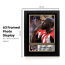 Yoane Wissa Signed Autographed Portrait Poster Print – France & Brentford F.C. Forward – Memorabilia Wall Art for Fans & Collectors – Career Tribute Plaque