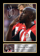 Yoane Wissa Signed Autographed Portrait Poster Print – France & Brentford F.C. Forward – Memorabilia Wall Art for Fans & Collectors – Career Tribute Plaque
