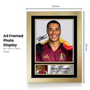 Youri Tielemans Signed Autographed Portrait Poster Print – Belgium Midfielder & Aston Villa Star – Football Memorabilia Wall Art for Fans & Collectors