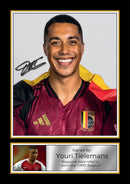 Youri Tielemans Signed Autographed Portrait Poster Print – Belgium Midfielder & Aston Villa Star – Football Memorabilia Wall Art for Fans & Collectors