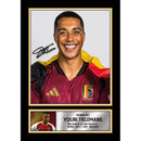Youri Tielemans Signed Autographed Portrait Poster Print – Belgium Midfielder & Aston Villa Star – Football Memorabilia Wall Art for Fans & Collectors