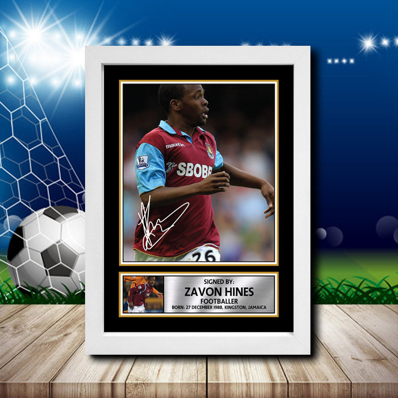Zavon Hines 1 Printed Signature Footballers Star Poster Print Framed Wall Art Gift – Zavon Hines 1 Printed Signature Footballers Star Poster Print