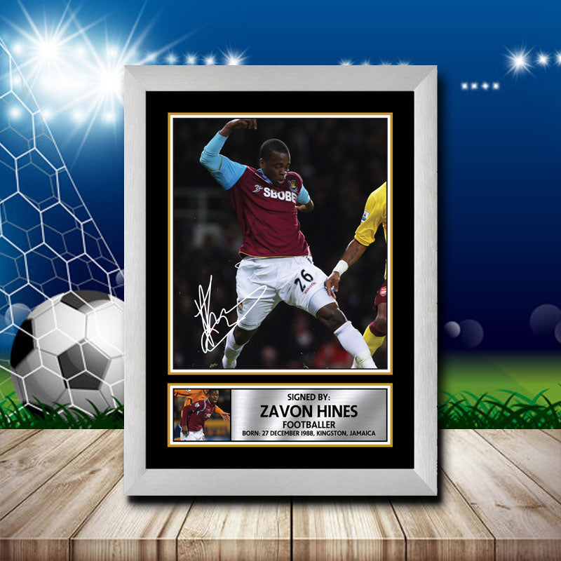Zavon Hines 2 Printed Signature Footballers Star Poster Print Framed Wall Art Gift – Zavon Hines 2 Printed Signature Footballers Star Poster Print