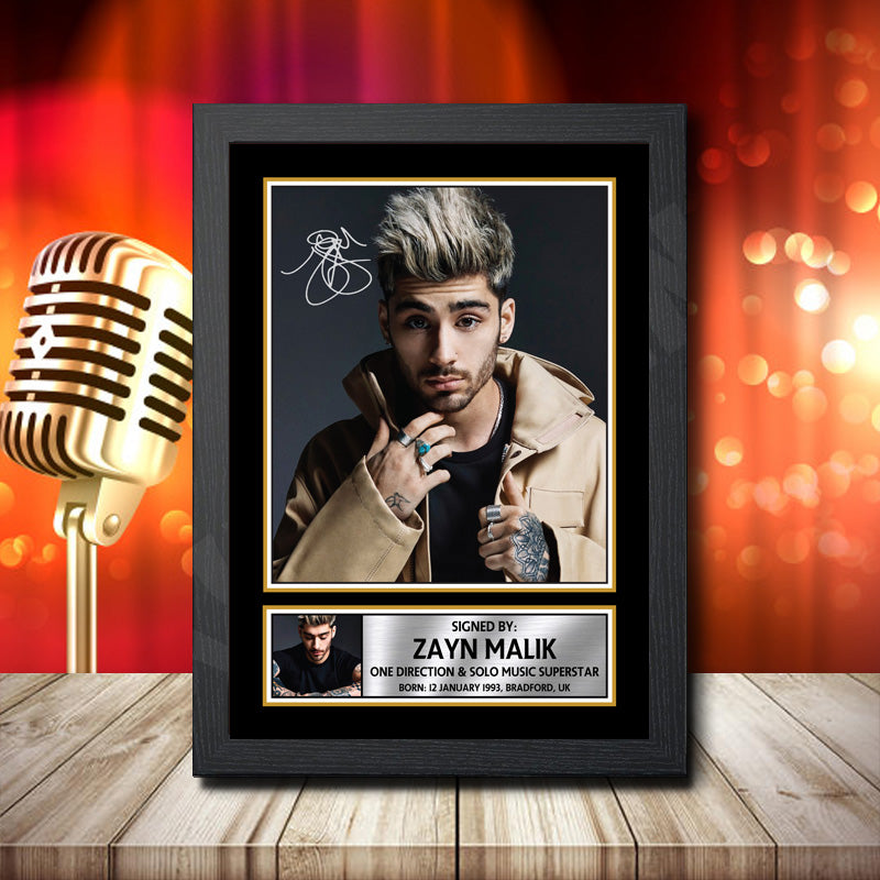 Zayn Malik 2 – Printed Signature Music Star Print – Zayn Malik 2