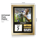 Zinedine Zidane Real Madrid Signed Poster Print – Real Madrid CF Football Wall Art – Printed Autograph Soccer Memorabilia – Zidane Fan Gift Decor