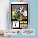 Zinedine Zidane Real Madrid Signed Poster Print – Real Madrid CF Football Wall Art – Printed Autograph Soccer Memorabilia – Zidane Fan Gift Decor