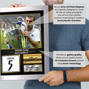 Zinedine Zidane Real Madrid Signed Poster Print – Real Madrid CF Football Wall Art – Printed Autograph Soccer Memorabilia – Zidane Fan Gift Decor