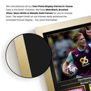Zian Flemming Printed Signed Poster – Burnley FC Midfielder Tribute Wall Art with Jersey & Bio Plaque – Premier League Football Memorabilia for Fans & Collectors